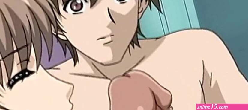 Shy anime girl licks a big cock and sucks it deeply