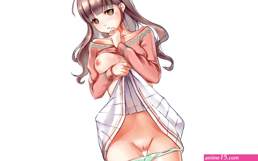 breasts muto nipples original panties pussy skirt skirt lift third-party edit uncensored underwear white