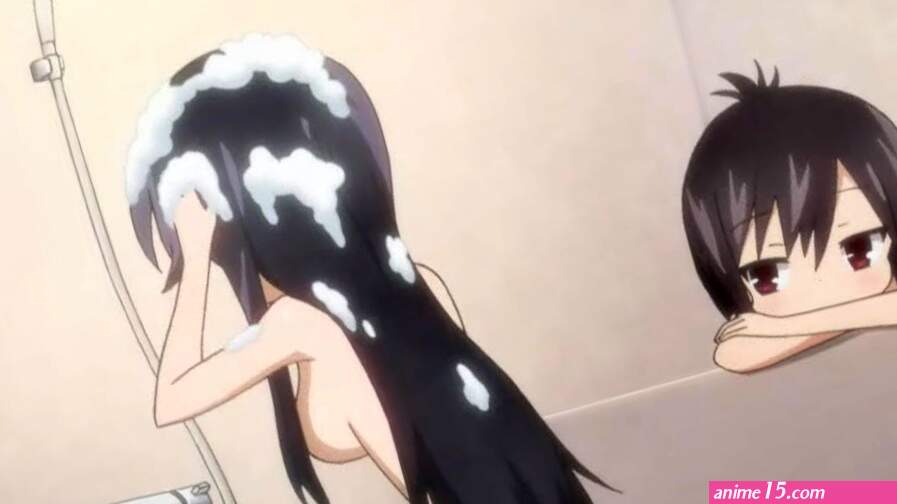 Cute Little Tooro with her friends in Bath Scene