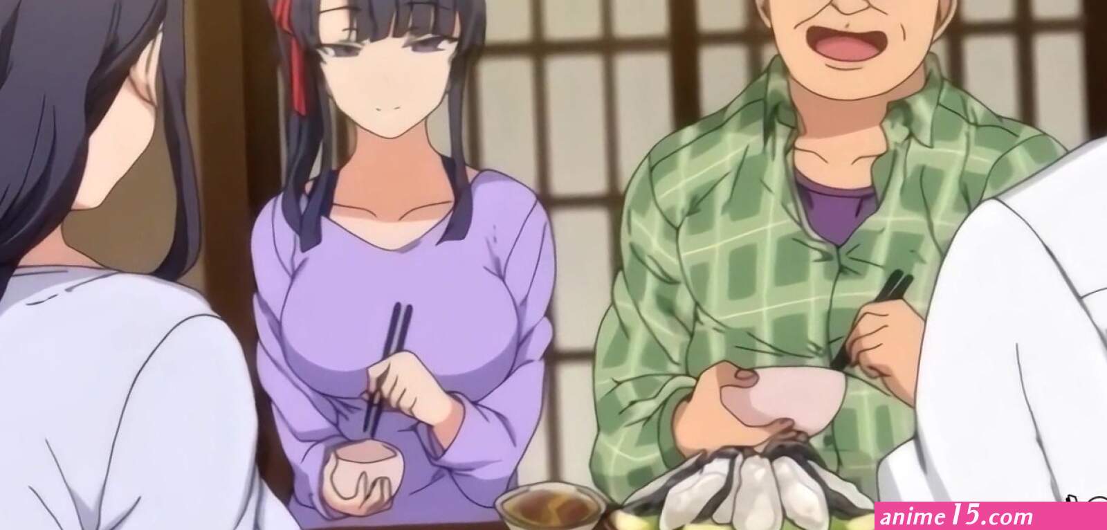 Voluptuous anime girls with thick curves and huge tits fuck passionately