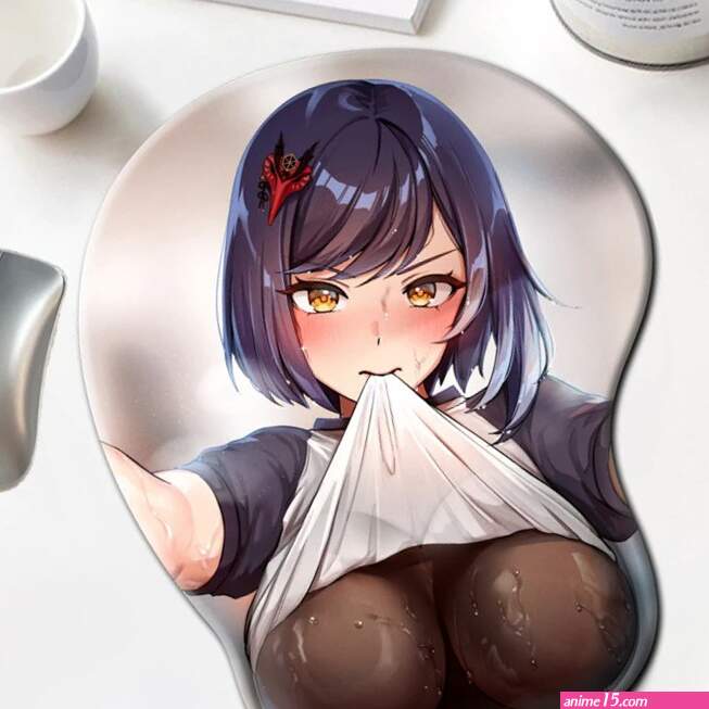 Genshin Impact Kujou Sara 3D Big Oppai Silicone Gel Desk Mat Mousepad