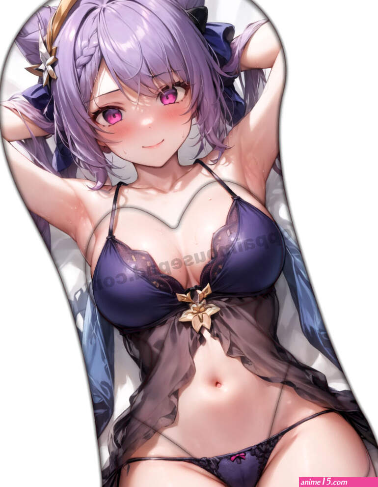 Keqing Half Body Genshin 3D Mouse Pad