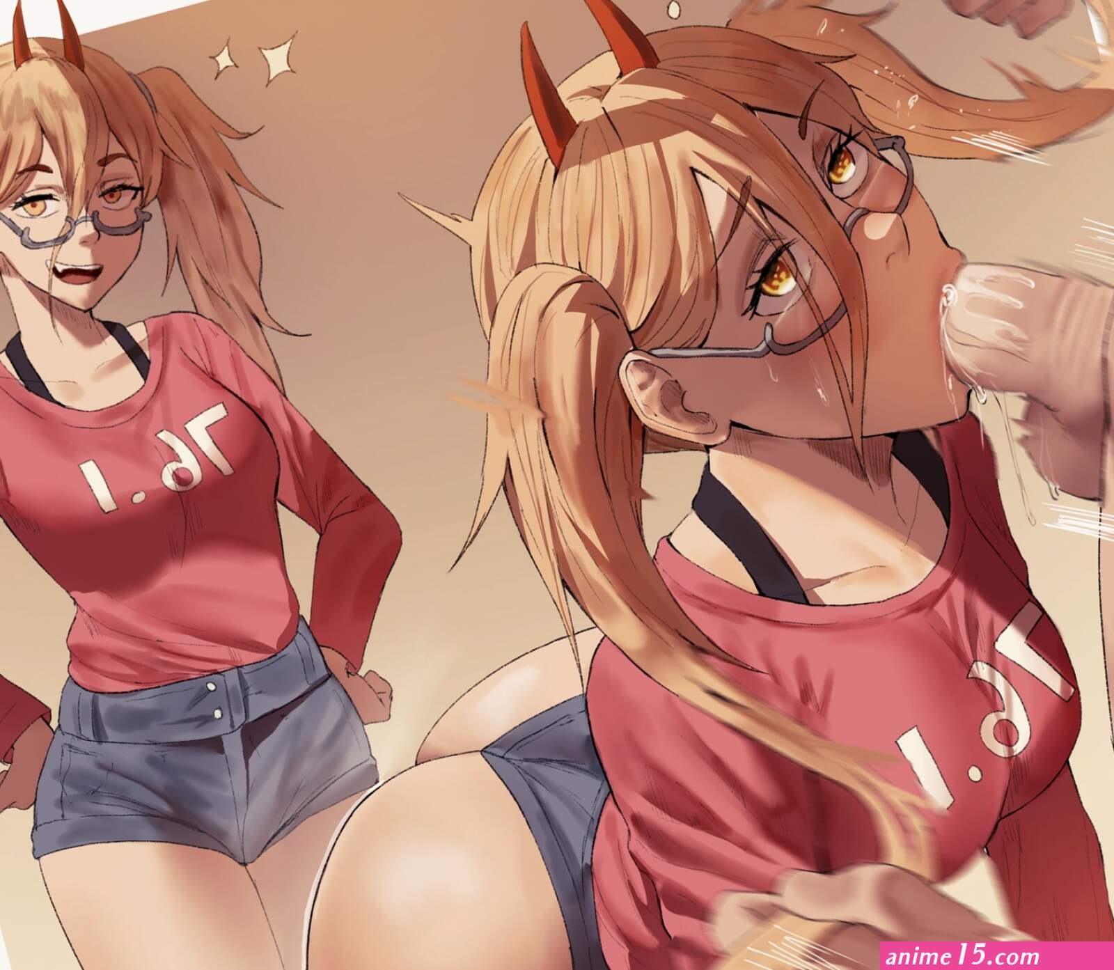 Power Also Can Do Sloppy Blowjob By Shexyo