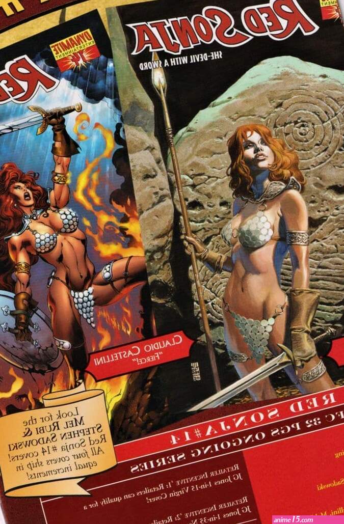 Red Sonja 13 Rubi Nude Harem Graham Crackers Variant Dynamite comic book