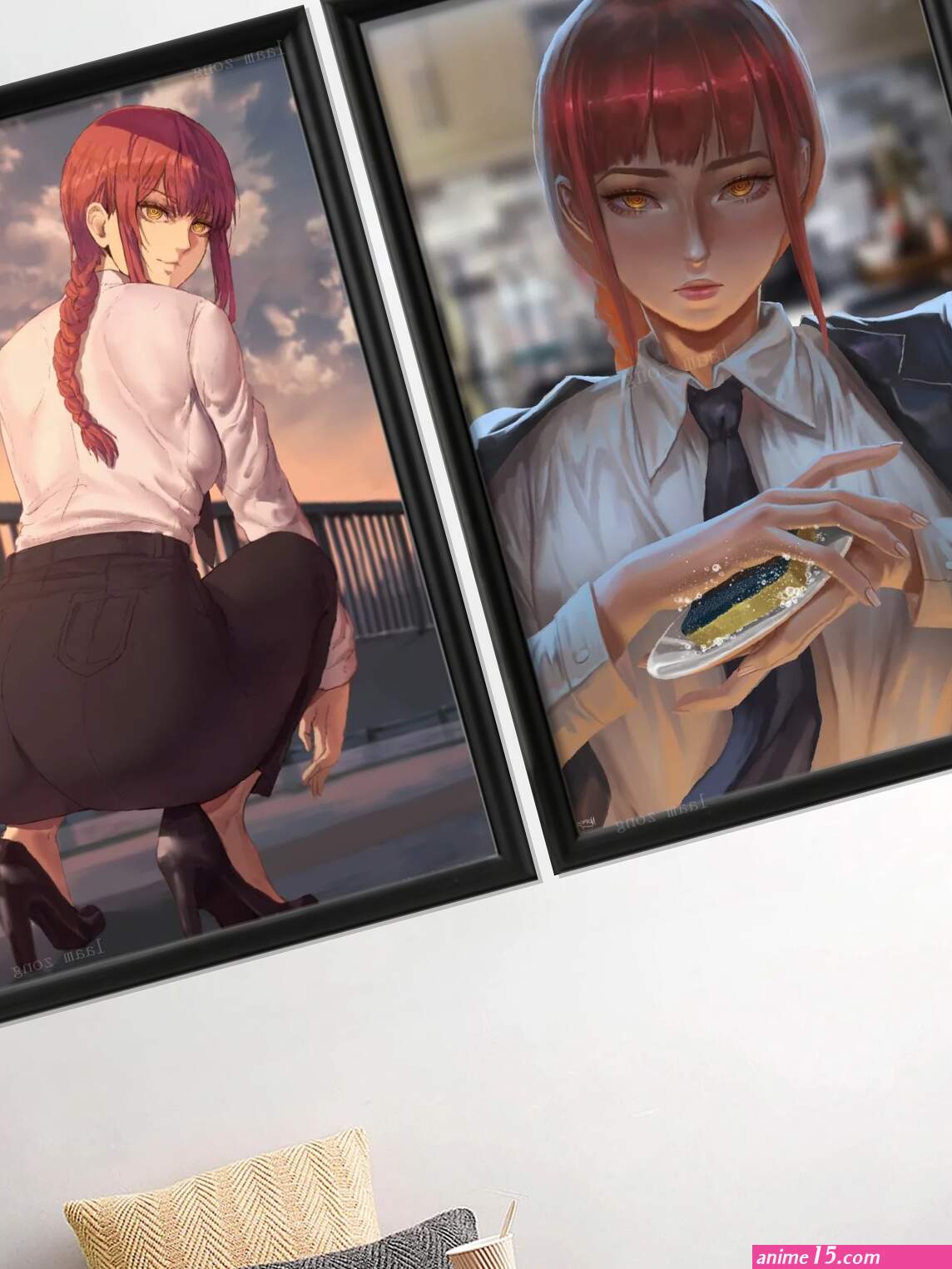 Makima-Sexy Nude Girl Cartoon Anime Game Art-