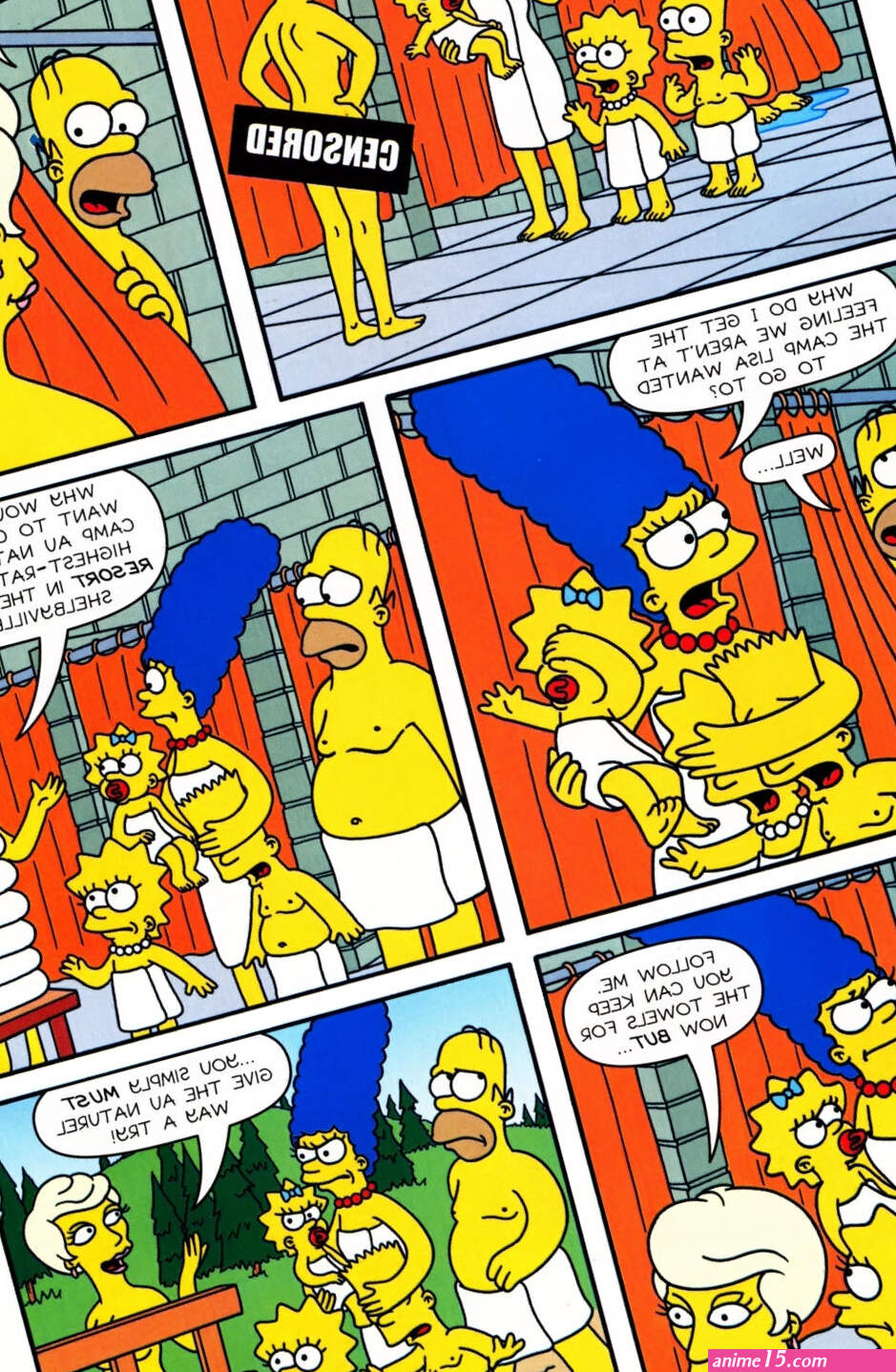 Simpsons comics au naturel part 2 by namepuntocome on DeviantArt