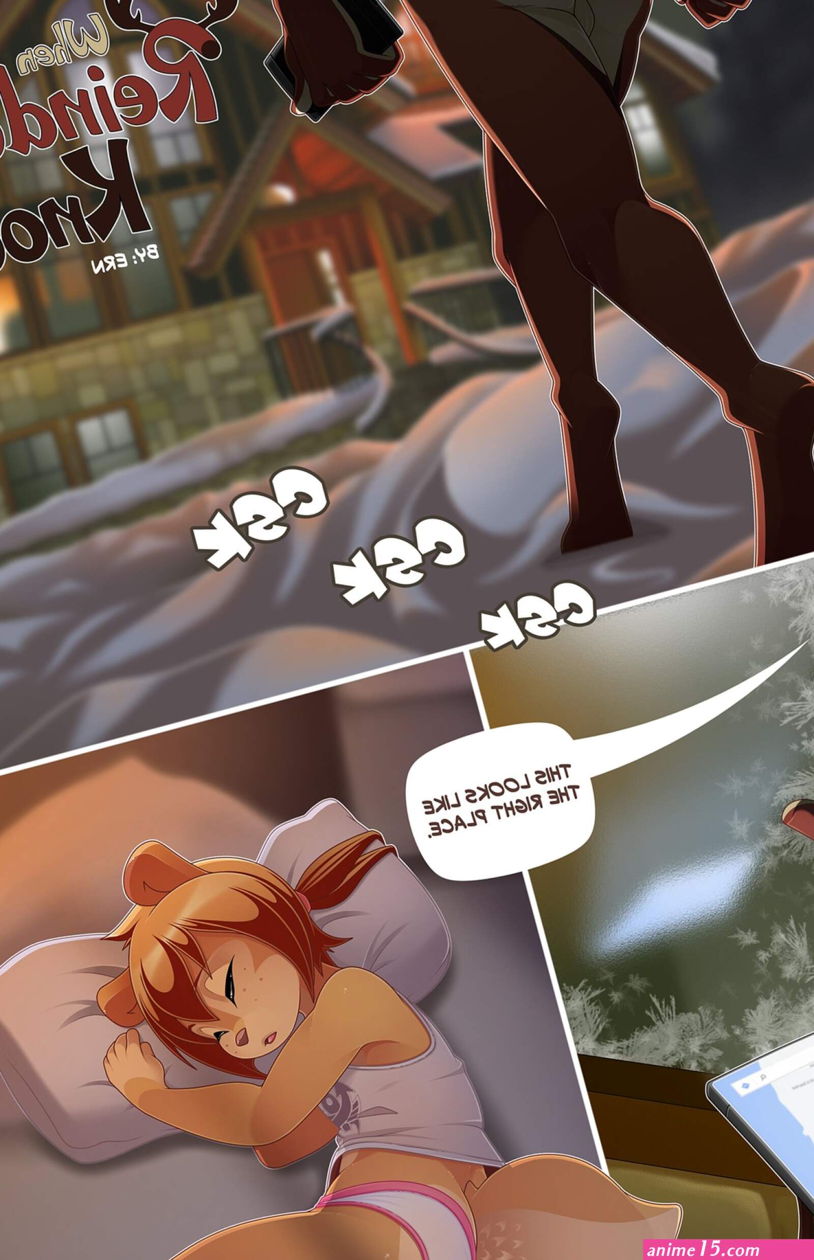 When a reindeer knocks comic porn