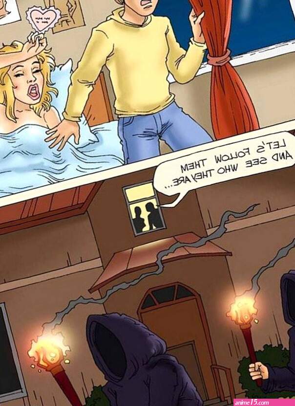 Teaching Little Voyeurs a Rough Lesson porn comic