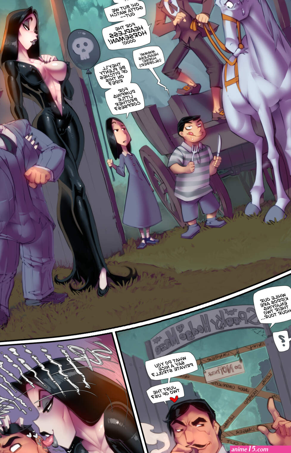 Things that Bump in the Night Addams Family Fred Perry Porn Comic