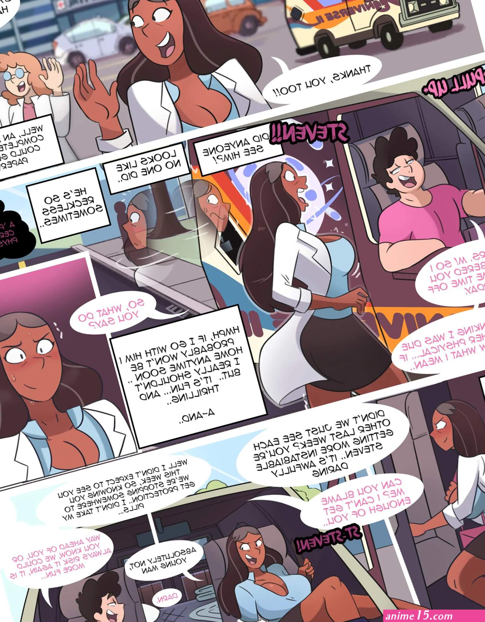 Drive My Van Into Your Heart Steven Universe Hermit Moth Porn Comic