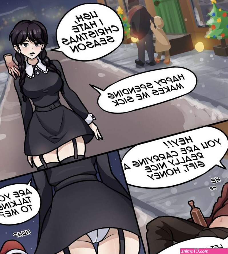 Porn comic Wednesday. A white christmas. Aleksey Gutierrez Sex comic walking Wednesday met