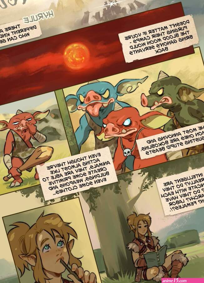 Ripushkonsfw on X: Zelda doujinshi Links notes nsfw comic