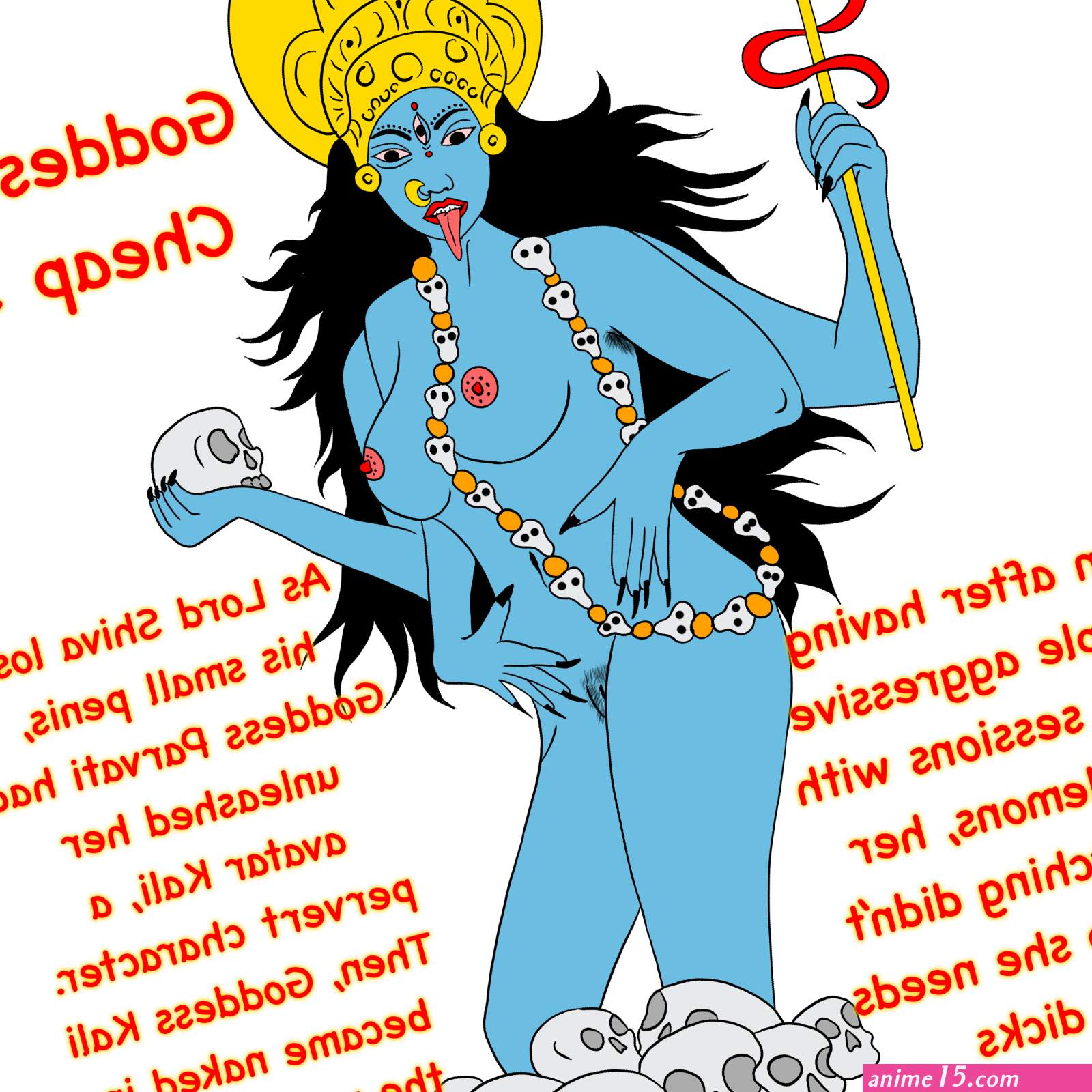 Hindu Goddess Kali Gangbang with Demons