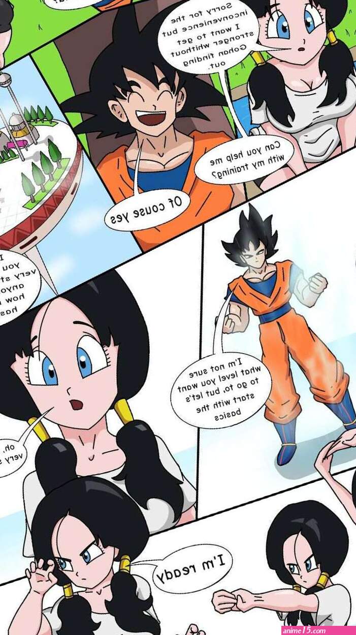 Porn comic Videl x Goku. Extranimacion Sex comic sexy brunette was