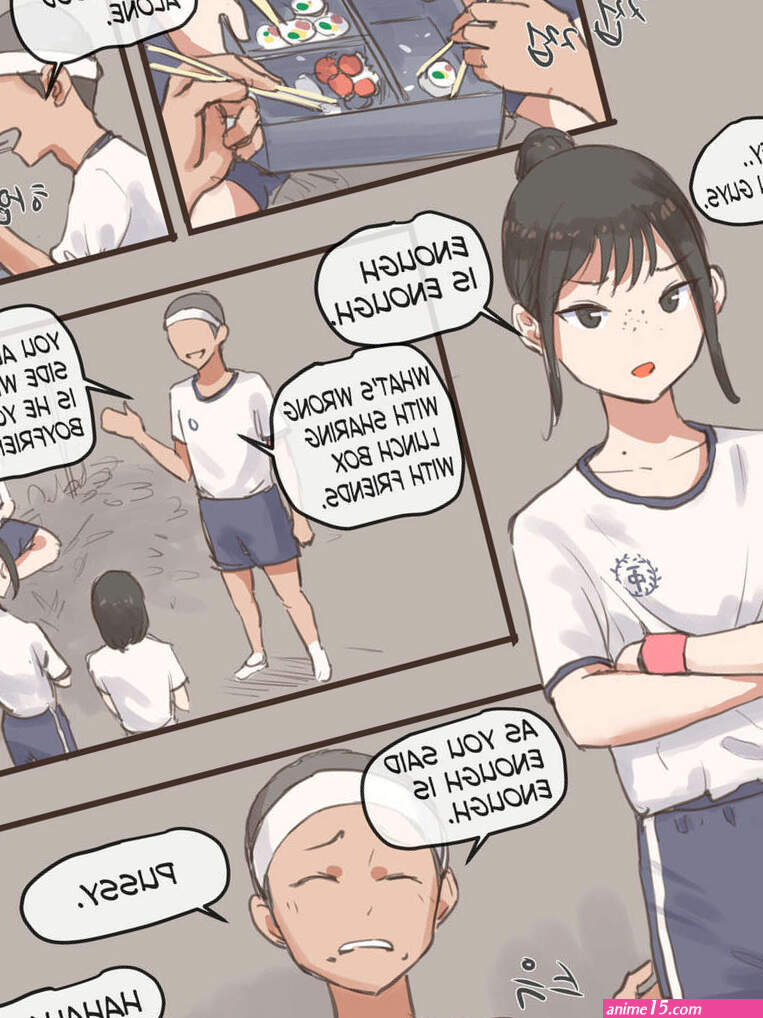 Porn comic BEHIND AFTER. laliberte Sex comic busty brunette schoolgirl
