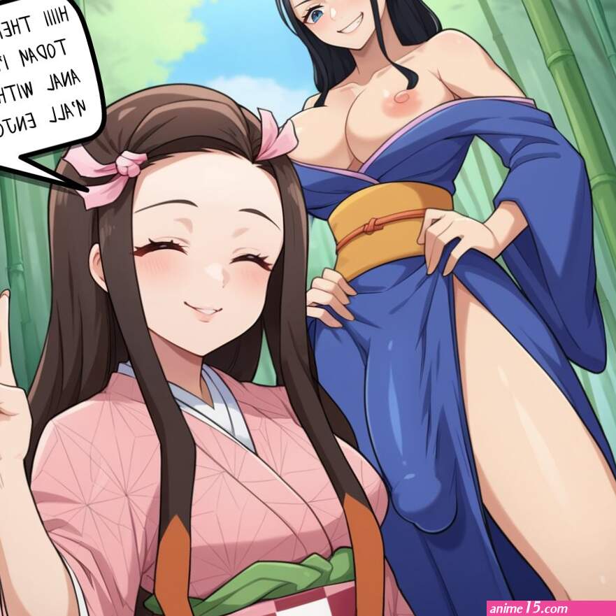 The-Skard Robin x Nezuko comic porn