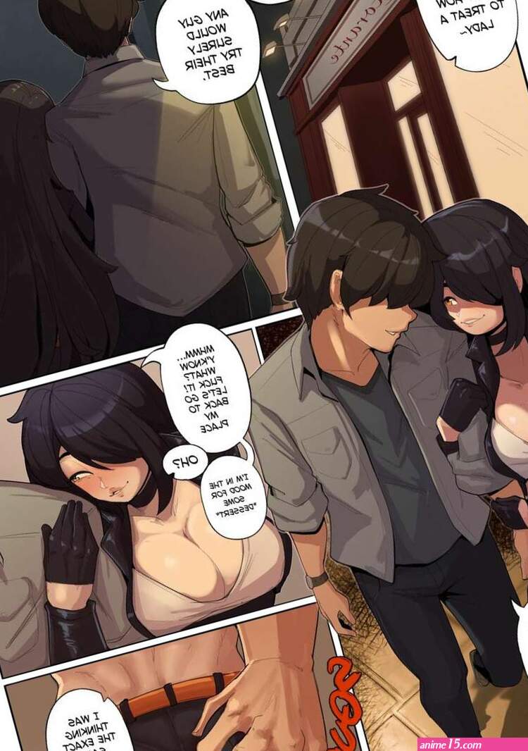 Porn comic Date Night. Nudiedoodles. Sex comic hot busty brunette