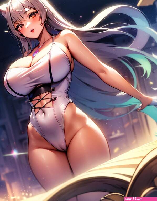 naked anime girl with curvy body and big breasts