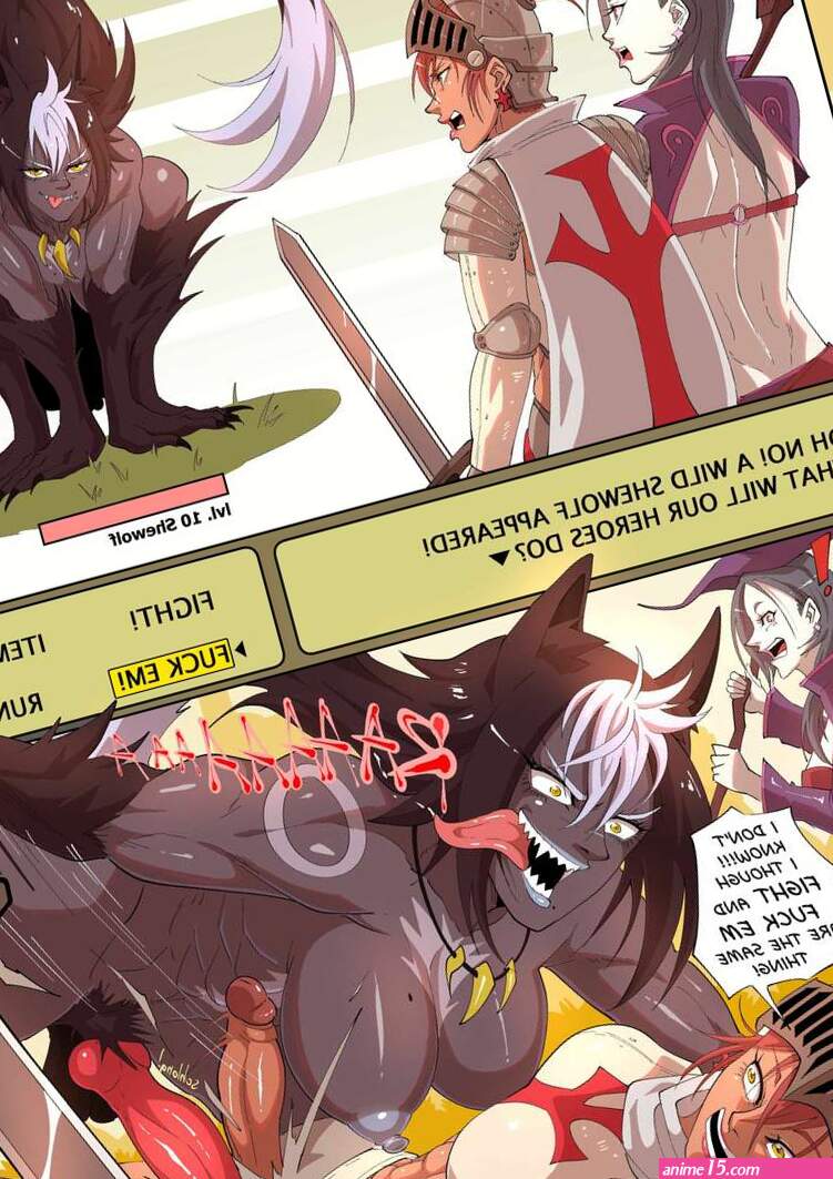 Porn comic A Wild Shewolf Appeared. Chapter 1. UselessBegging. Sex comic beauties found a