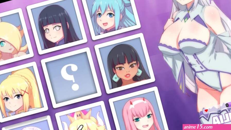 Waifu Hub PornPlay Parody Hentai game Emilia from Re-Zero couch casting