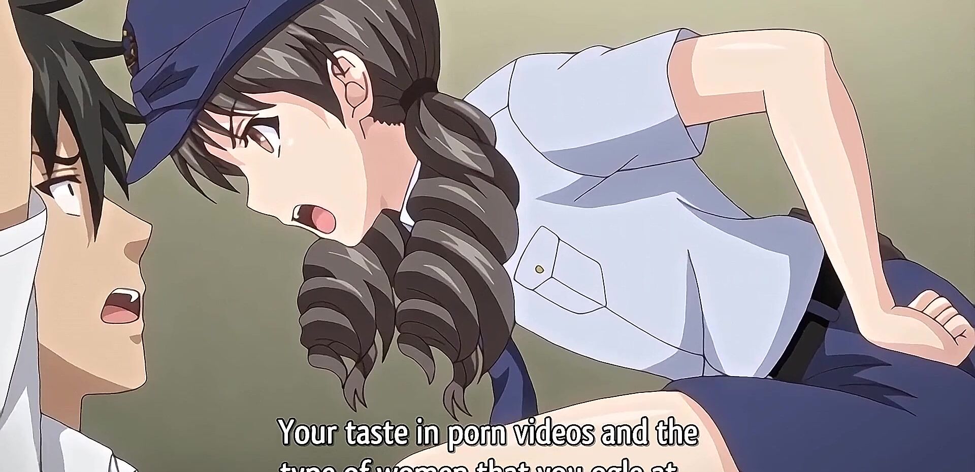 Slutty anime girl gets naked in front of classmate and begs for cock