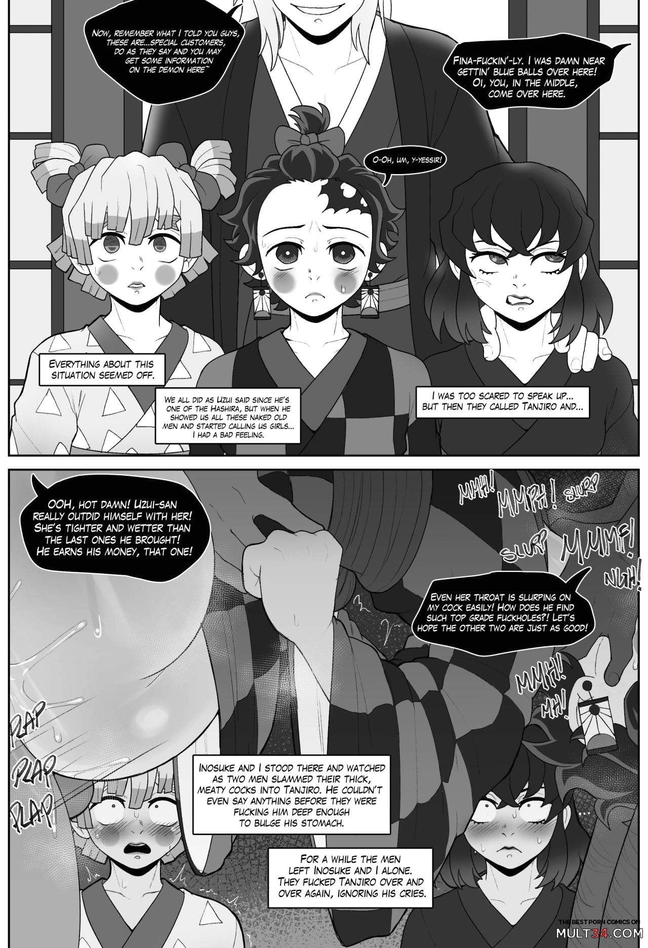 Demon Slayer: Brothel Arc gay porn comic