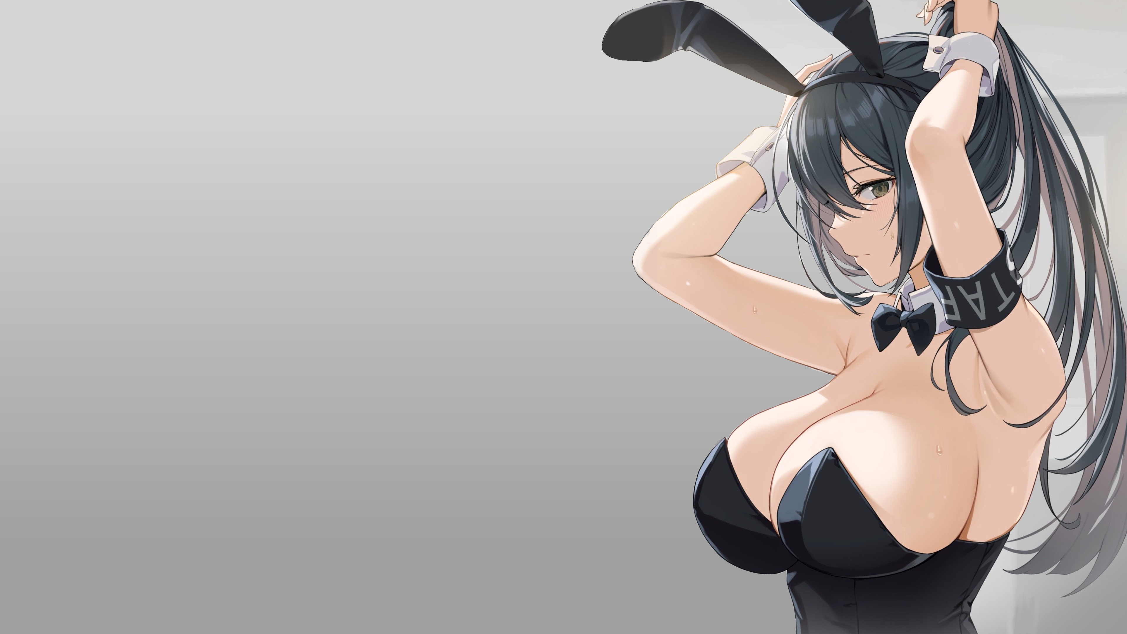 sexy black Anime boobs pretty breasts big boobs bunny 3840x2160