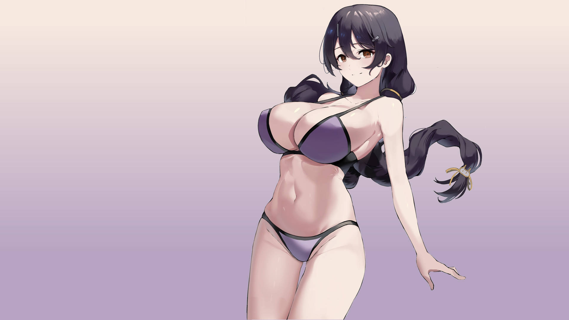 Download Anime Girls Boobs Bikini Wallpaper