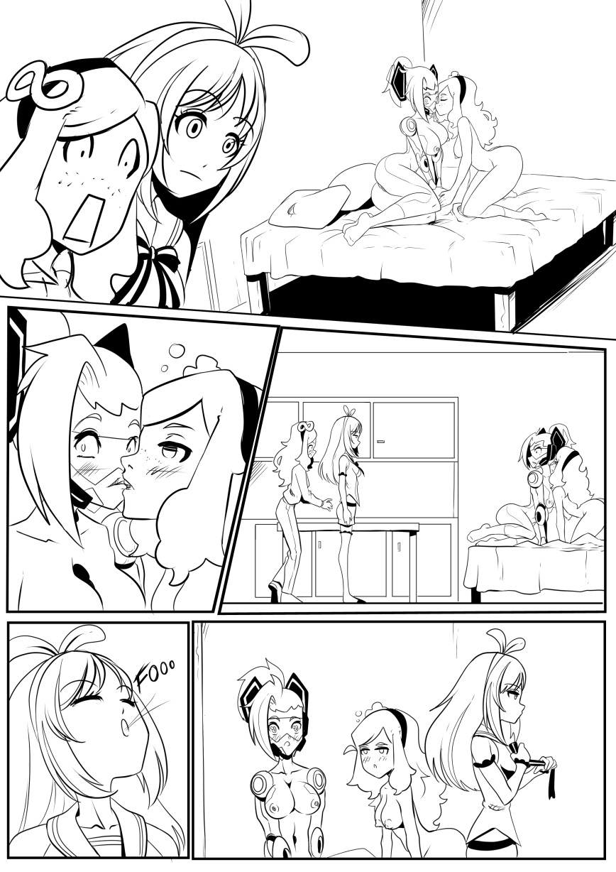 Hentai commission comic: Vivian James x Kizuna Ai x TayTweets x Lilian