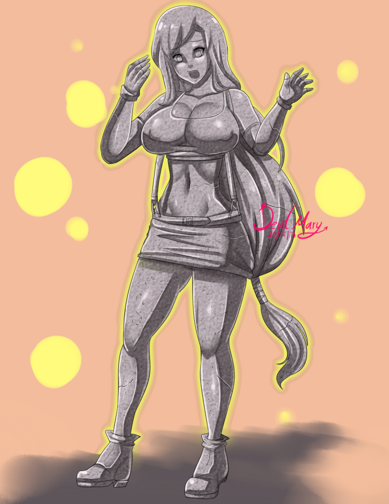 tifa petrified Commission by Dmaryart