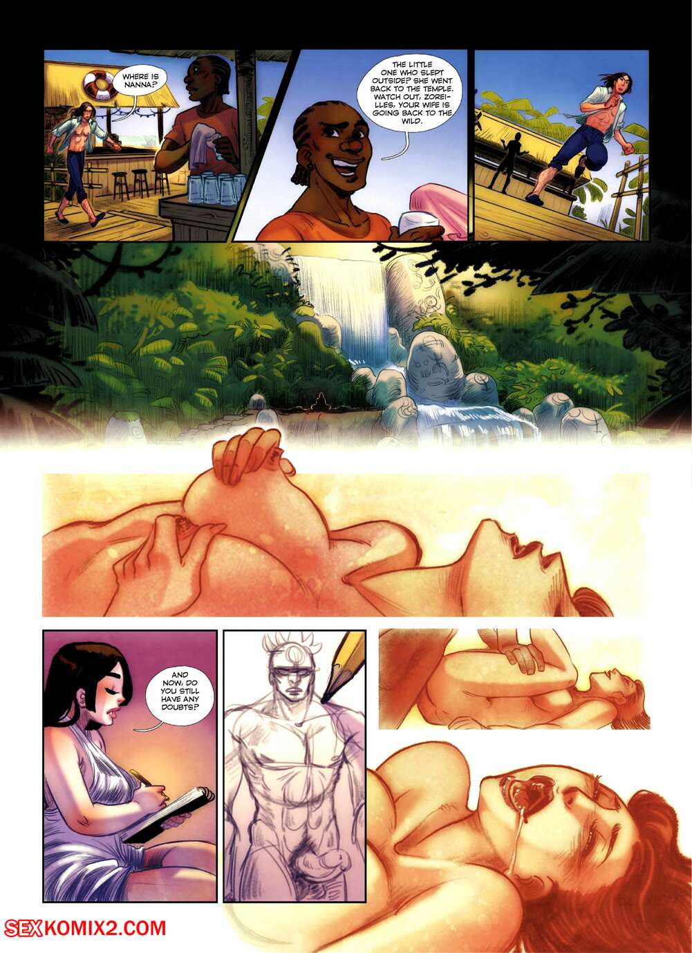 Porn comic The Goddess. Chapter 2. Nephyla. Sex comic busty brunette with