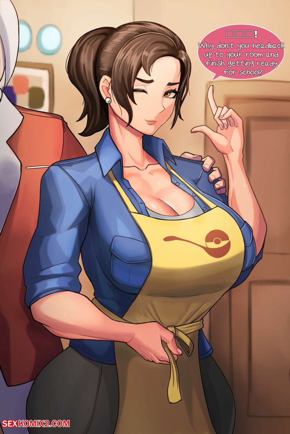 Porn comic Pokemommy. kingbang Sex comic brunette MILF was