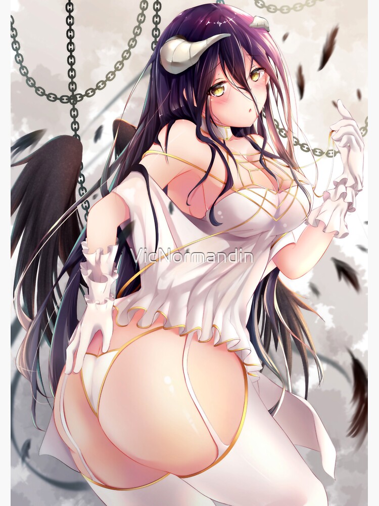 Albedo Big Butt Lewd Anime Girl Sticker for Sale by VicNormandin