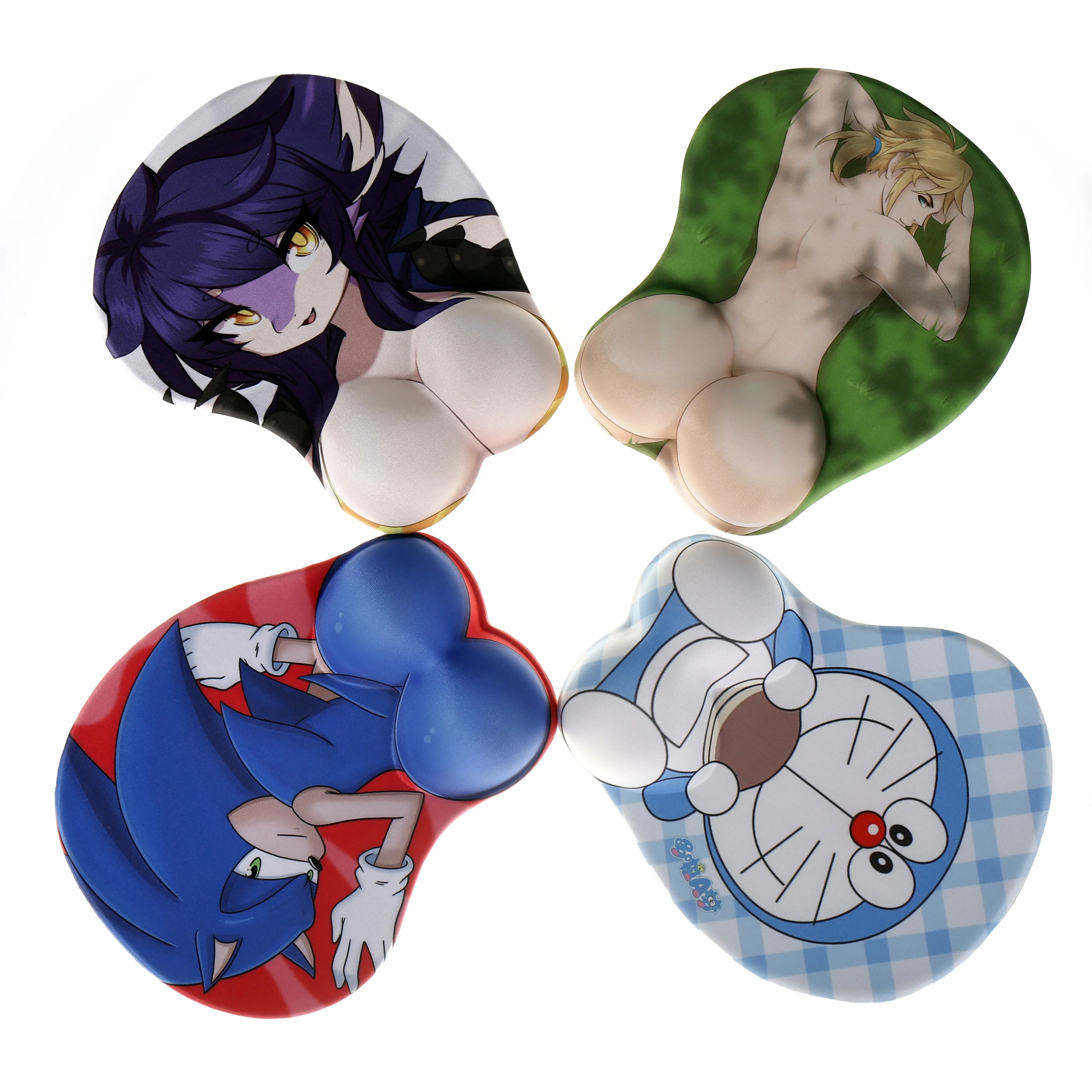 Factory Promotional OEM 3D Anime Ass Butts Gel Wrist Rest Mouse Pad