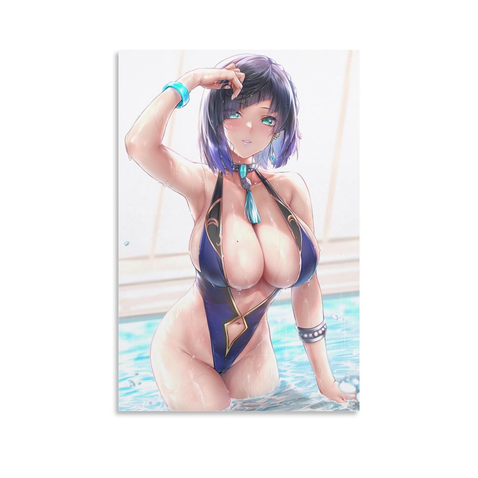 : MEIYAN Sexy Hot Anime Girl Poster Decorative Painting Canvas Wall Art Living Room Posters Bedroom Painting 08x12inch20x30cm: Posters Prints