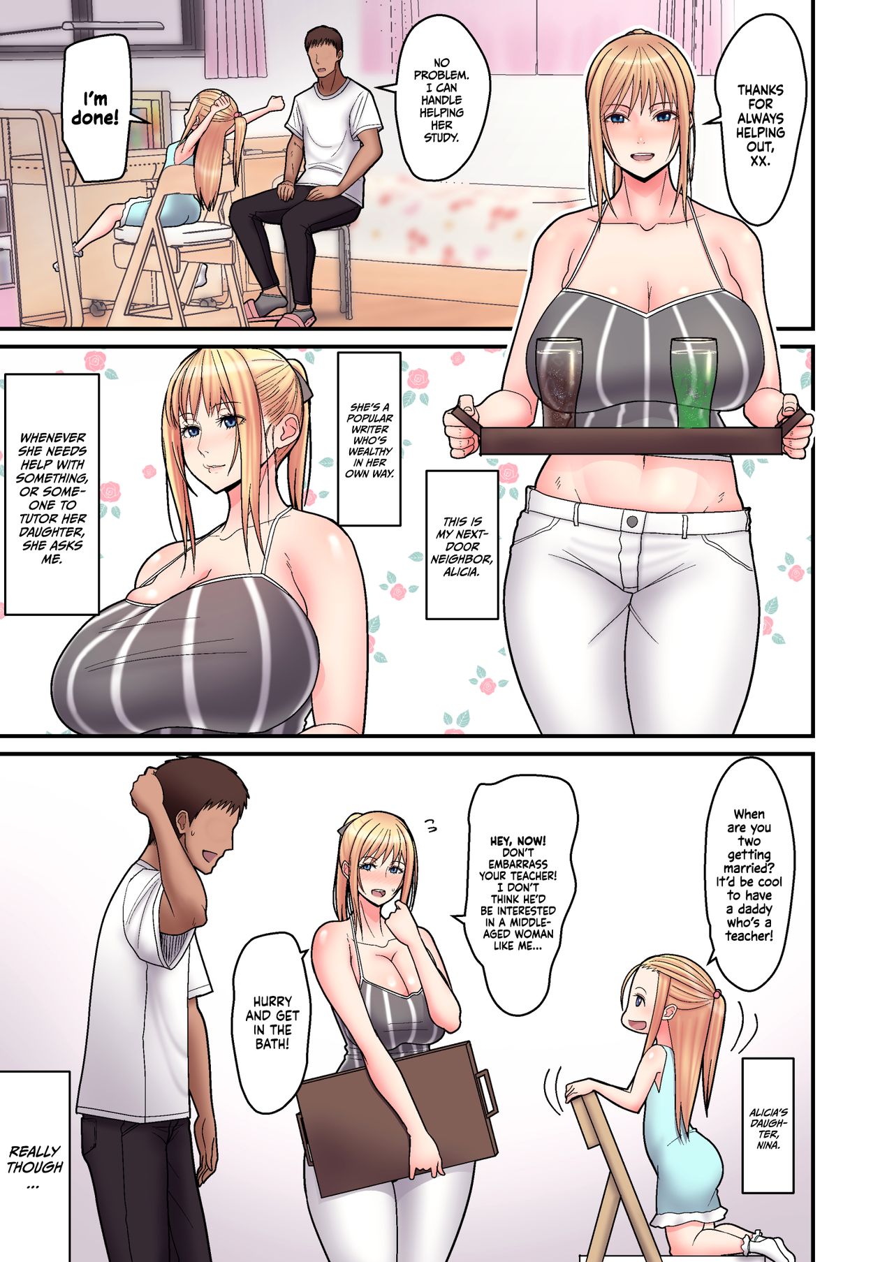 Sweet Love With A Blonde Single Mother