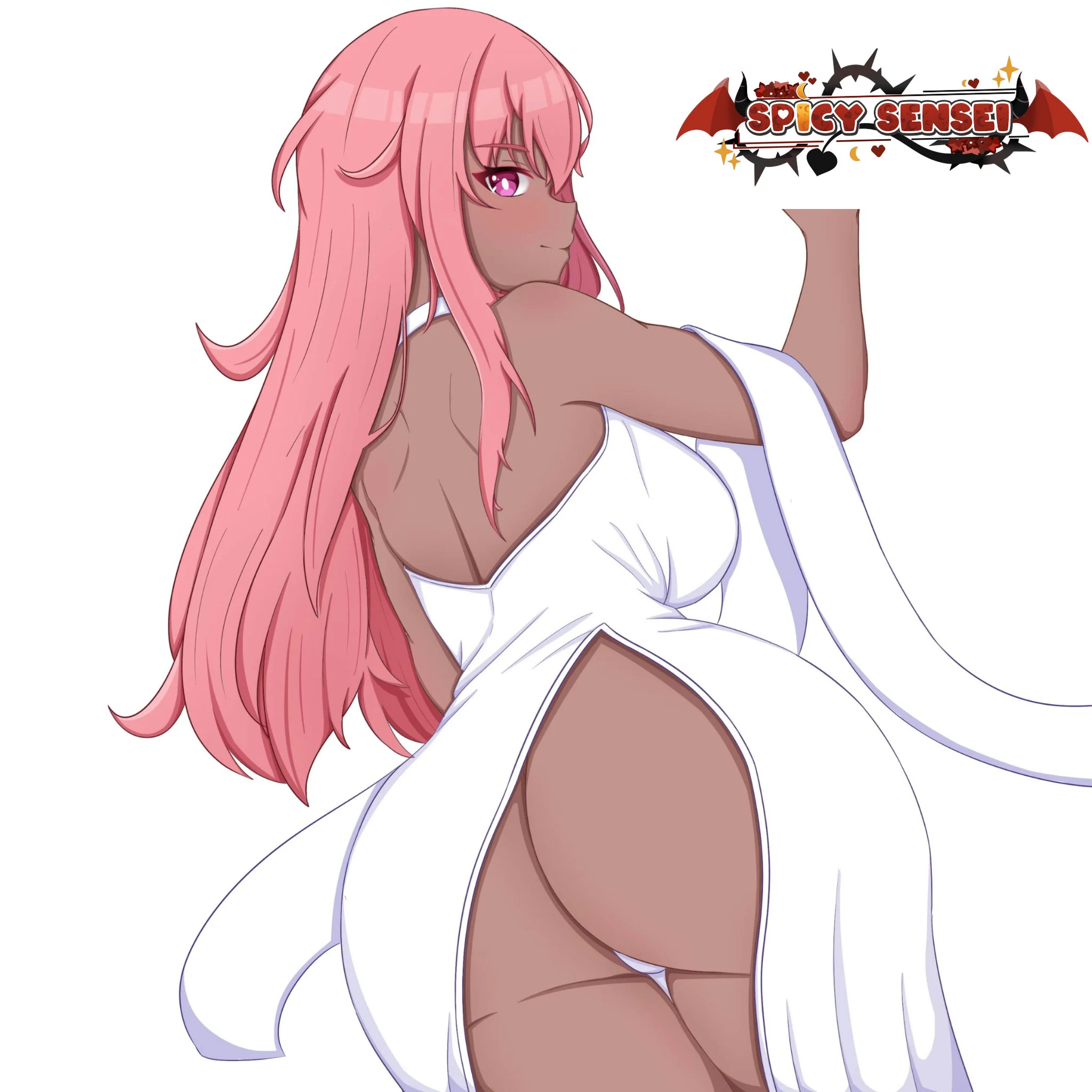 Anime Waifu Big Booty Ebony Sticker