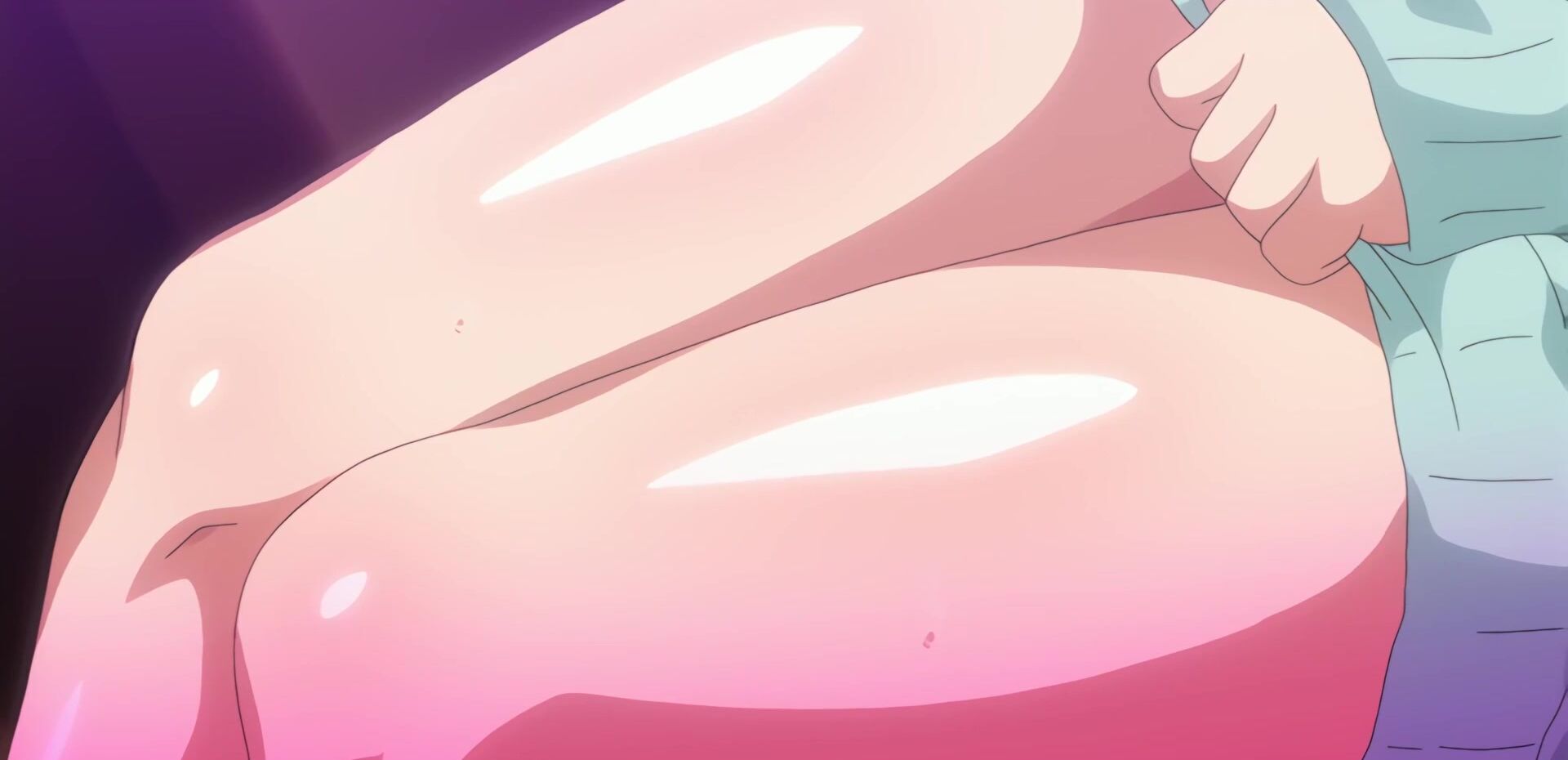 Naughty anime girl rubs her wet pussy and takes a hard pecker