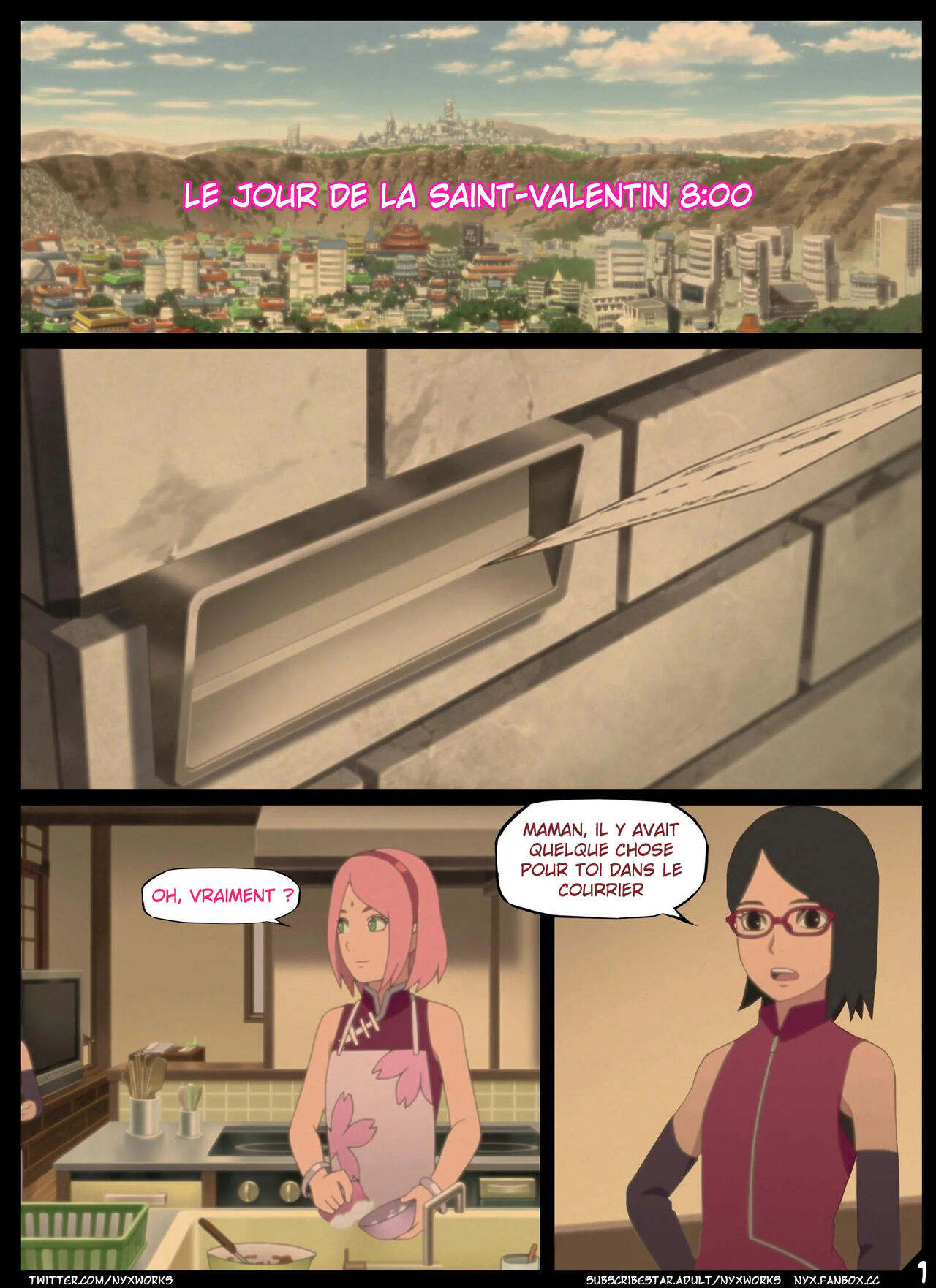 Valentines Date with Sakura Porn Comic nyx borutoNaruto Rule 34