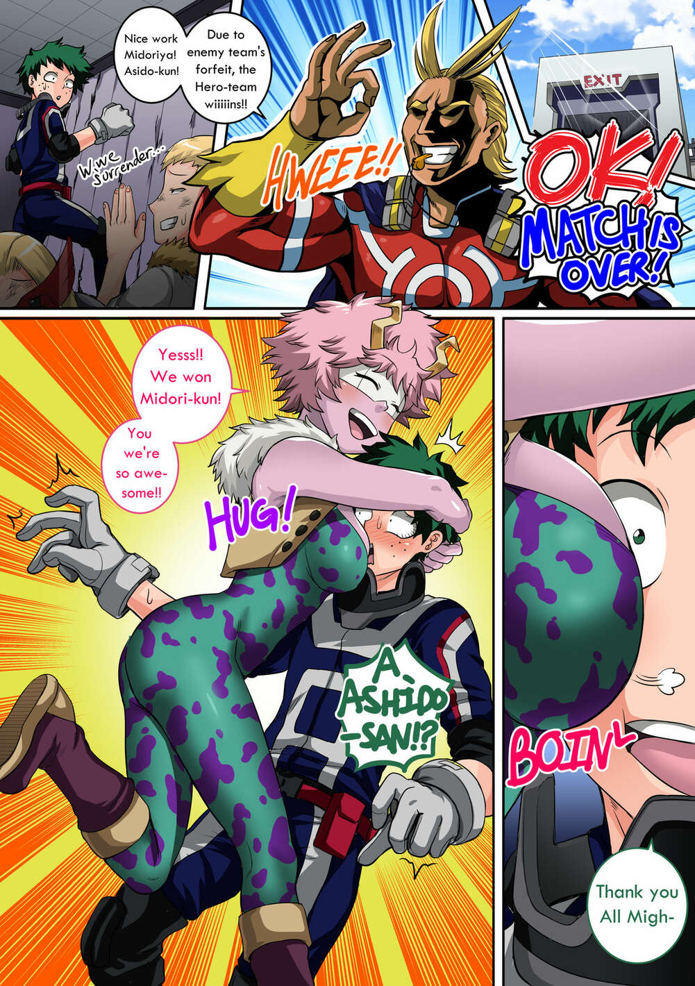 Porn comic My Harem Academia. Part 4. Boku No Hero Academia. Sex comic the academy of