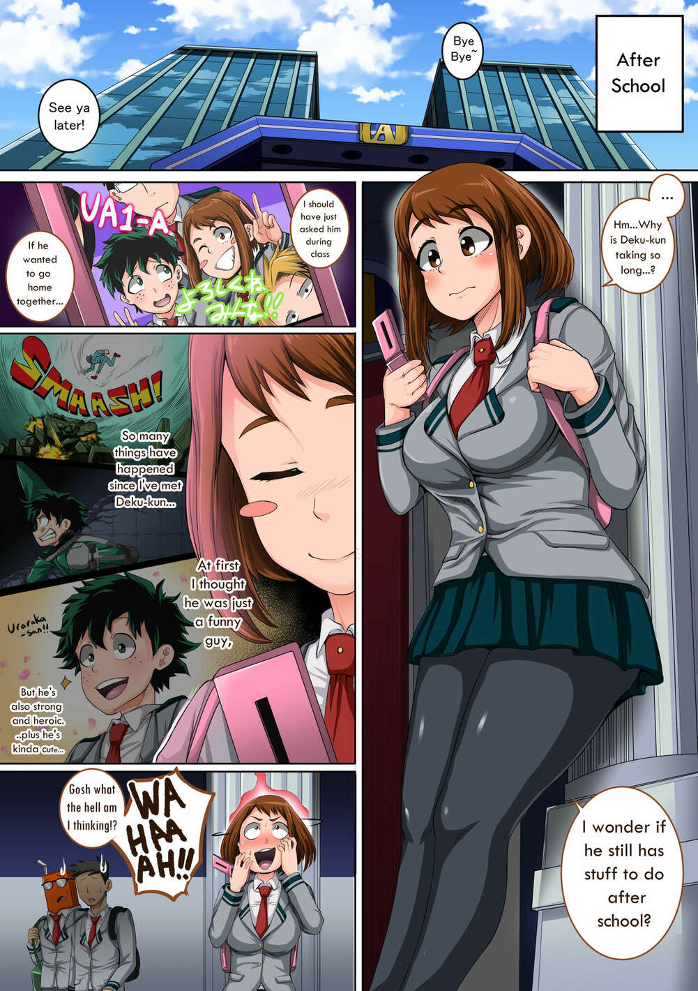 Porn comic My Harem Academia. Part 3. Boku No Hero Academia. Sex comic having sex with