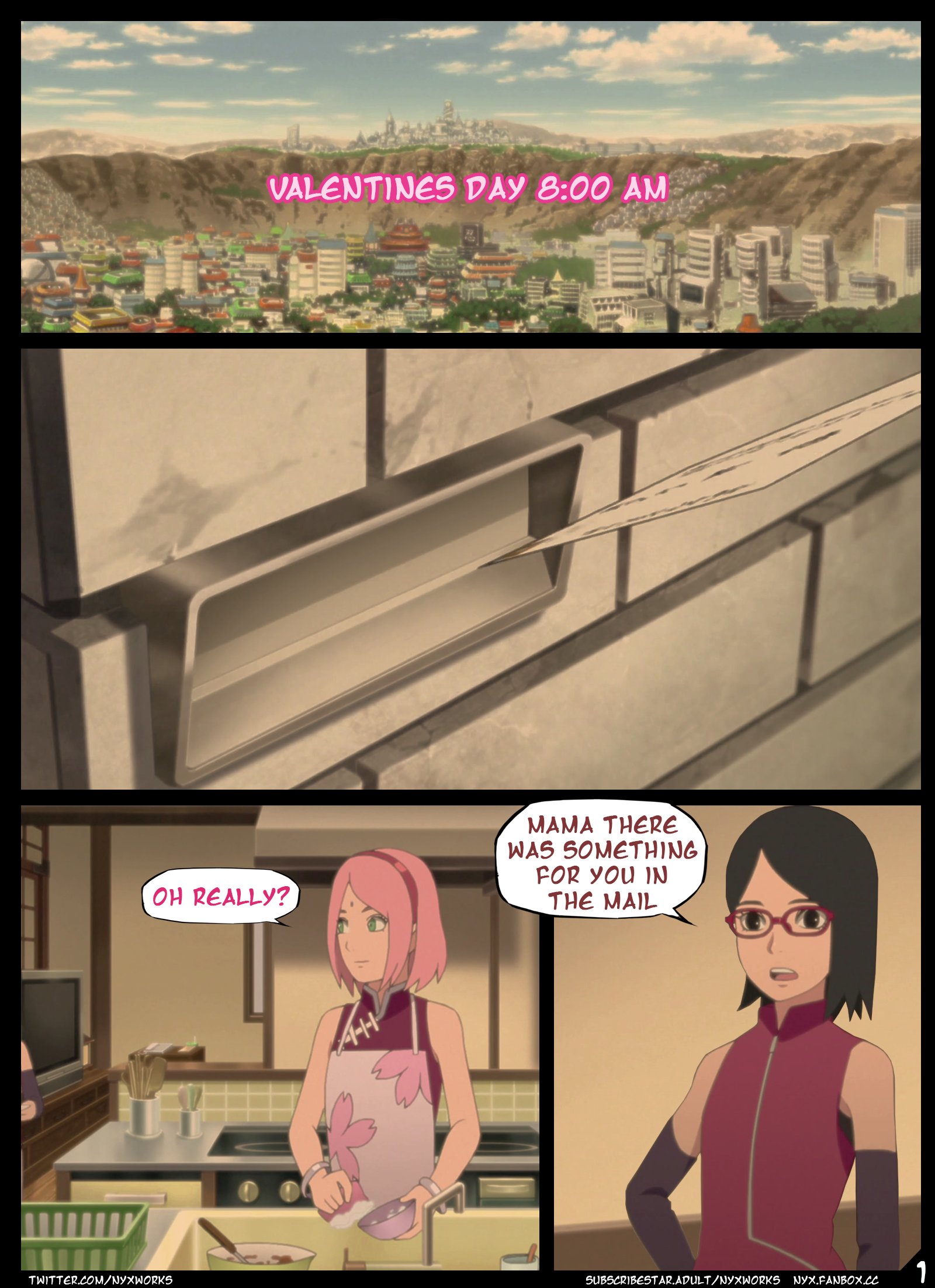 Valentines date with Sakura- Boruto- By Nyx