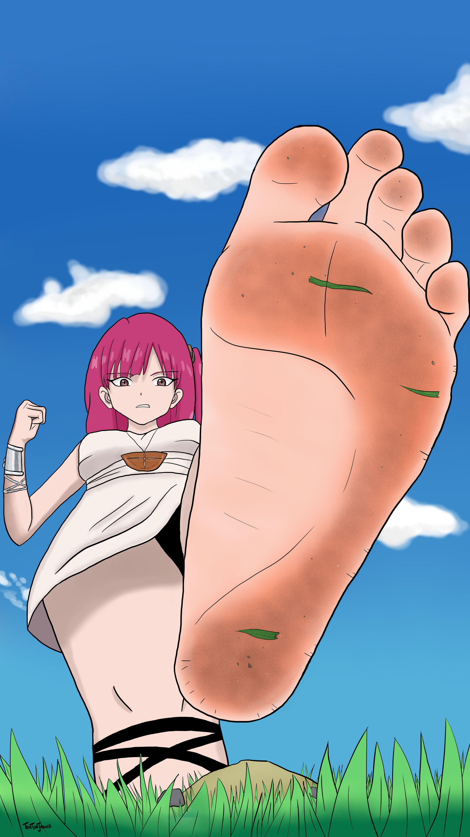 Giantess Morgiana Dirty Feet by thetoejames on DeviantArt