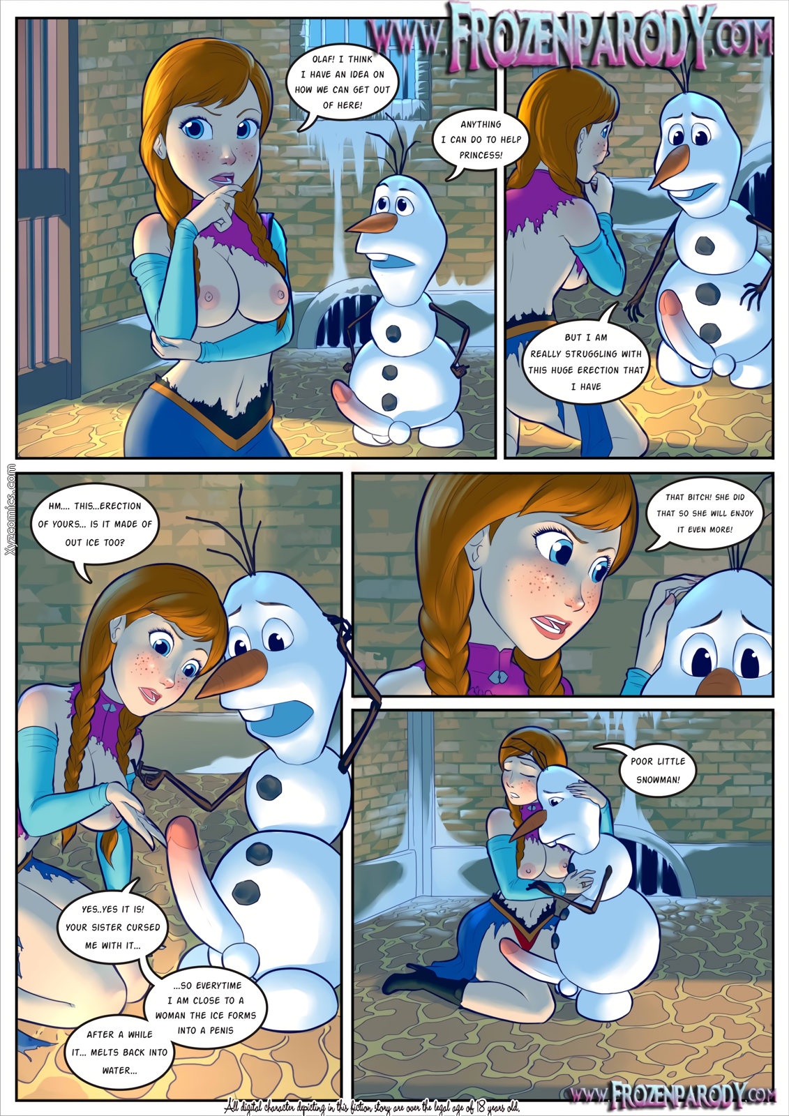 Frozen Parody 3 Porn comic Cartoon porn comics Rule 34 comic