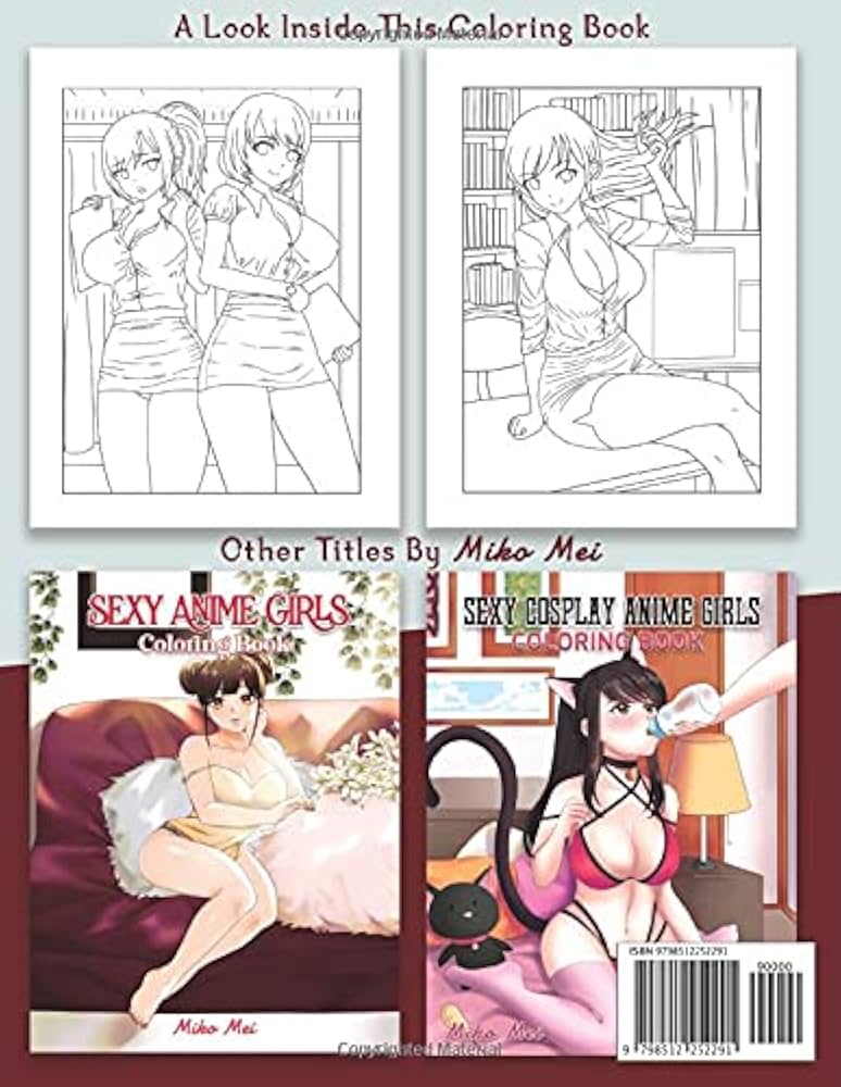 : Sexy Office Anime Girls Coloring Book: an Adult Anime and Manga Themed Coloring Book of Flirtatious Co-workers Domineering Boss Ladies and Sexy Secretaries: 9798512252291: Mei Miko: Books