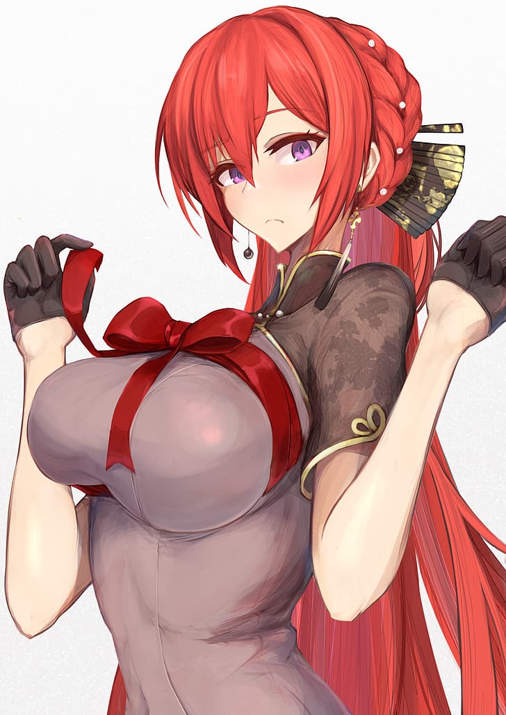 Anime anime girls Azur Lane Monarch Azur Lane long hair redhead HD wallpaper