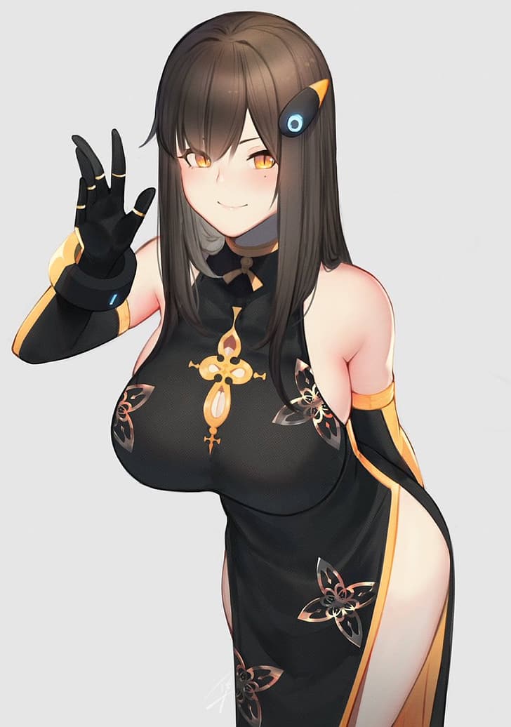 Gadis anime payudara besar Wallpaper HD