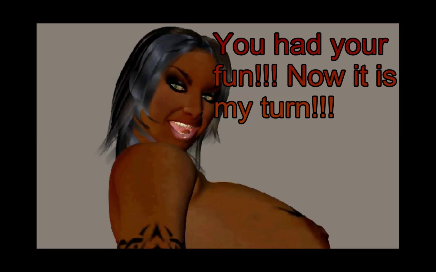 Giantess anal tease and vore: black giantess