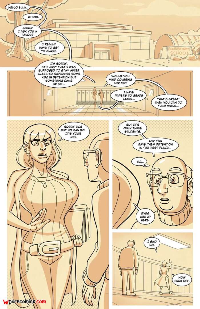 Porn comic Ella. Chapter 1. John North. Sex comic babe was surrounded