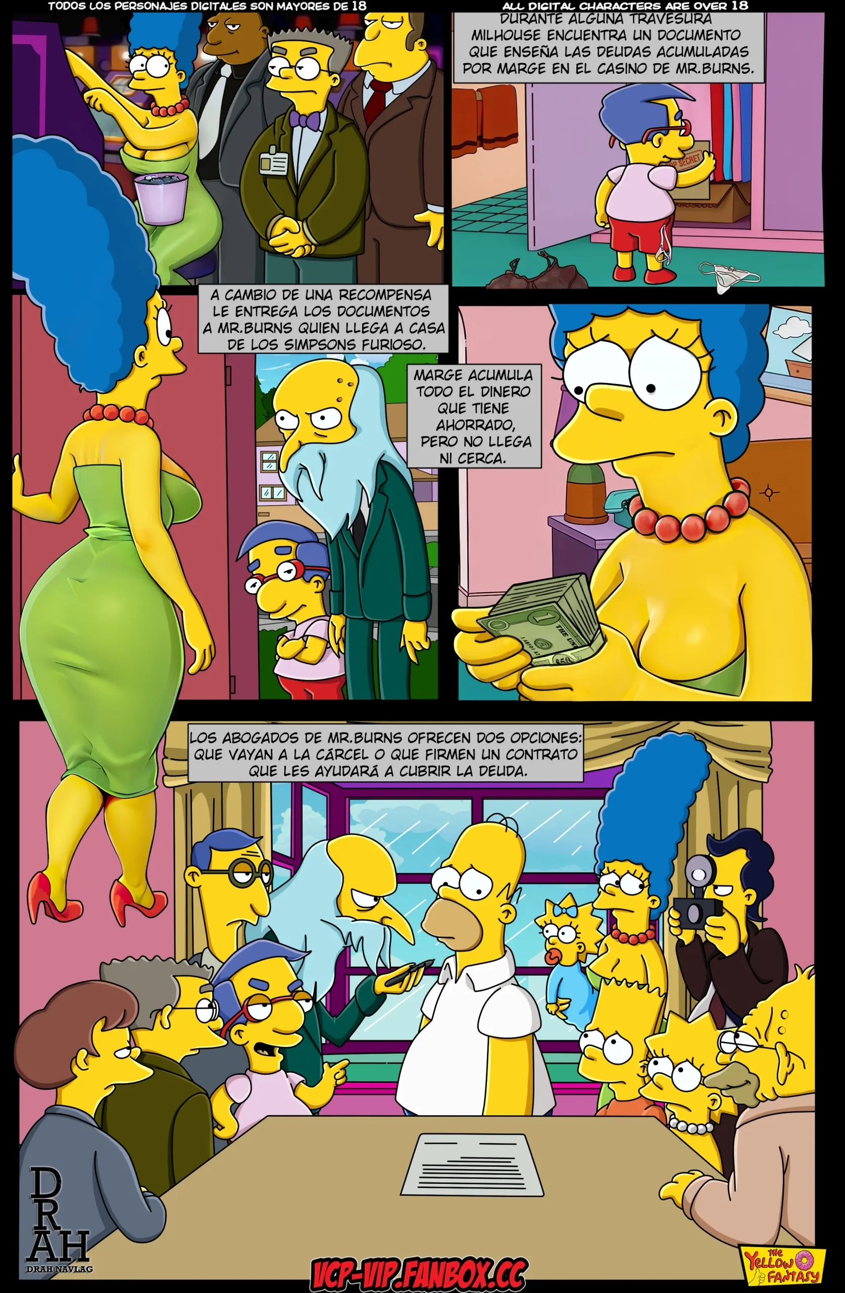 The Yellow Fantasy: The House Always Wins in Simpsons Free Porn Comics